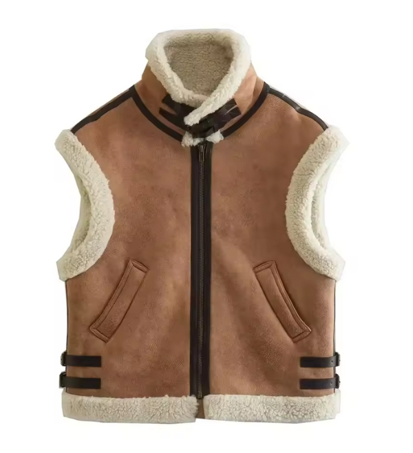 Clinty | Trendy Faux Fur Vest met Teddy Voering – Warm & Modieus