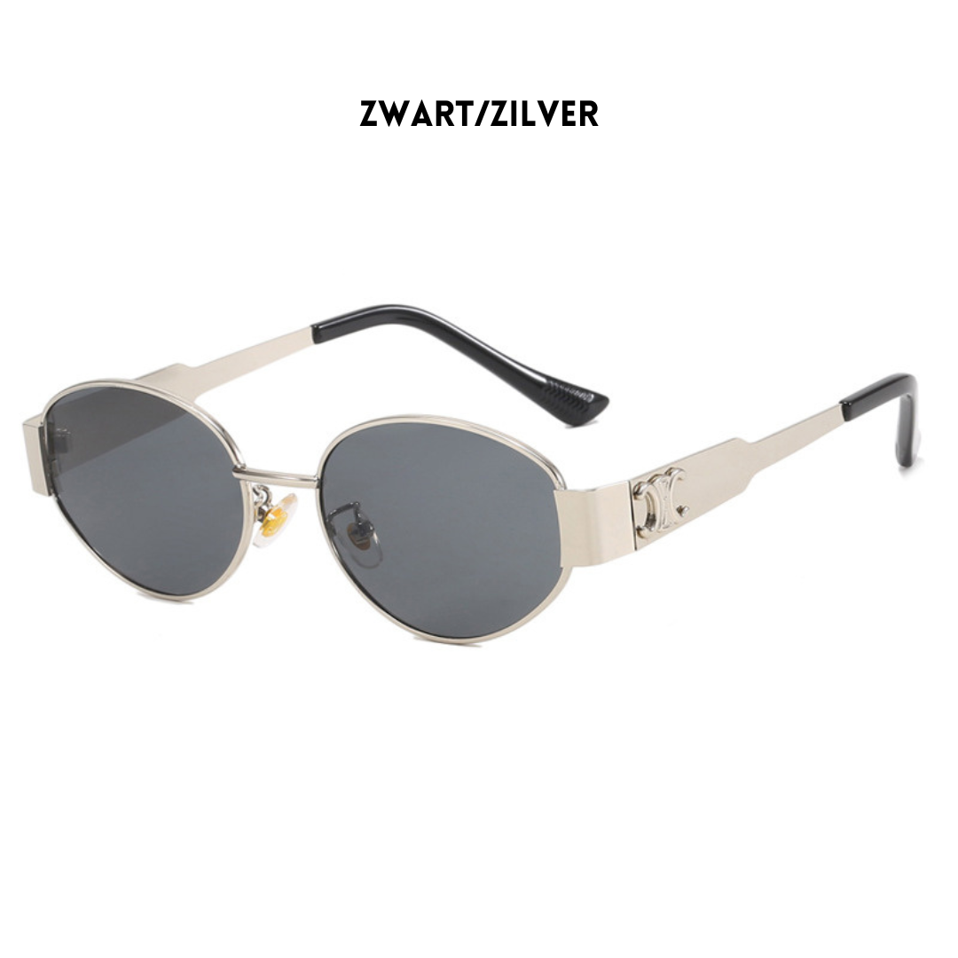 Isya | Gouden Zonnebril voor Dames – Trendy Vintage Design