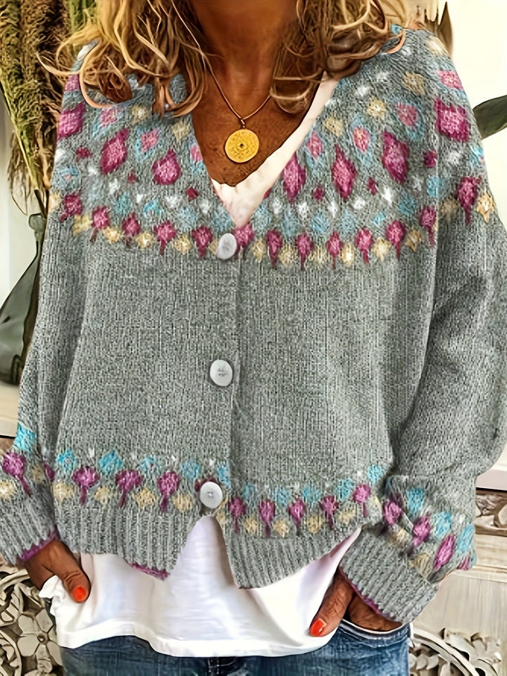 Esme | Nordic Geprinte Cardigan