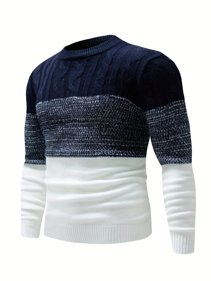 Graham | Kleurblok Crew Neck Trui