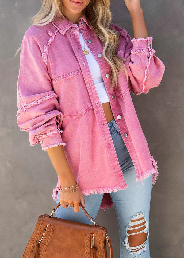 Briana | Zomerse Denim Tussenjas - Comfortabel met Losse Pasvrom