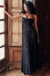 Charline | Geborduurde Elegante Maxi Jurk