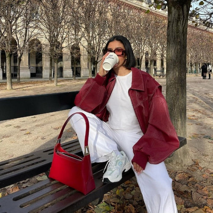 Nia | Dames Jas met Oversized Pasvorm en Ritssluiting