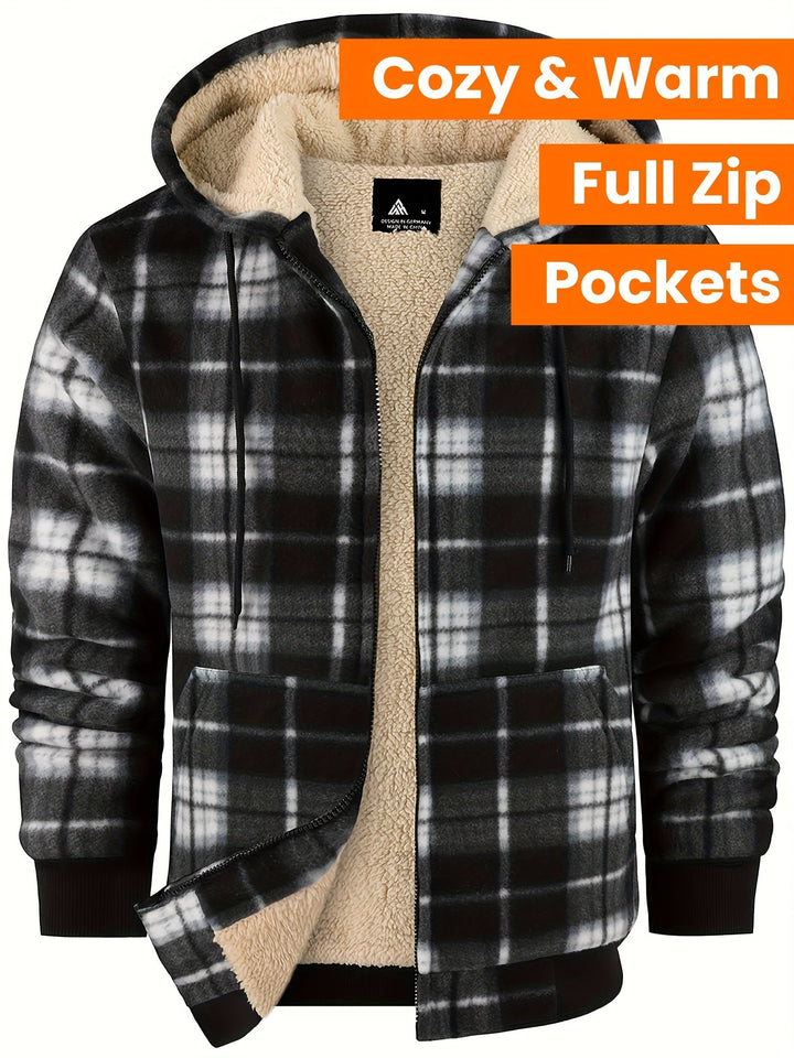 Declan | Gezellige Hooded Zip-Up Jast