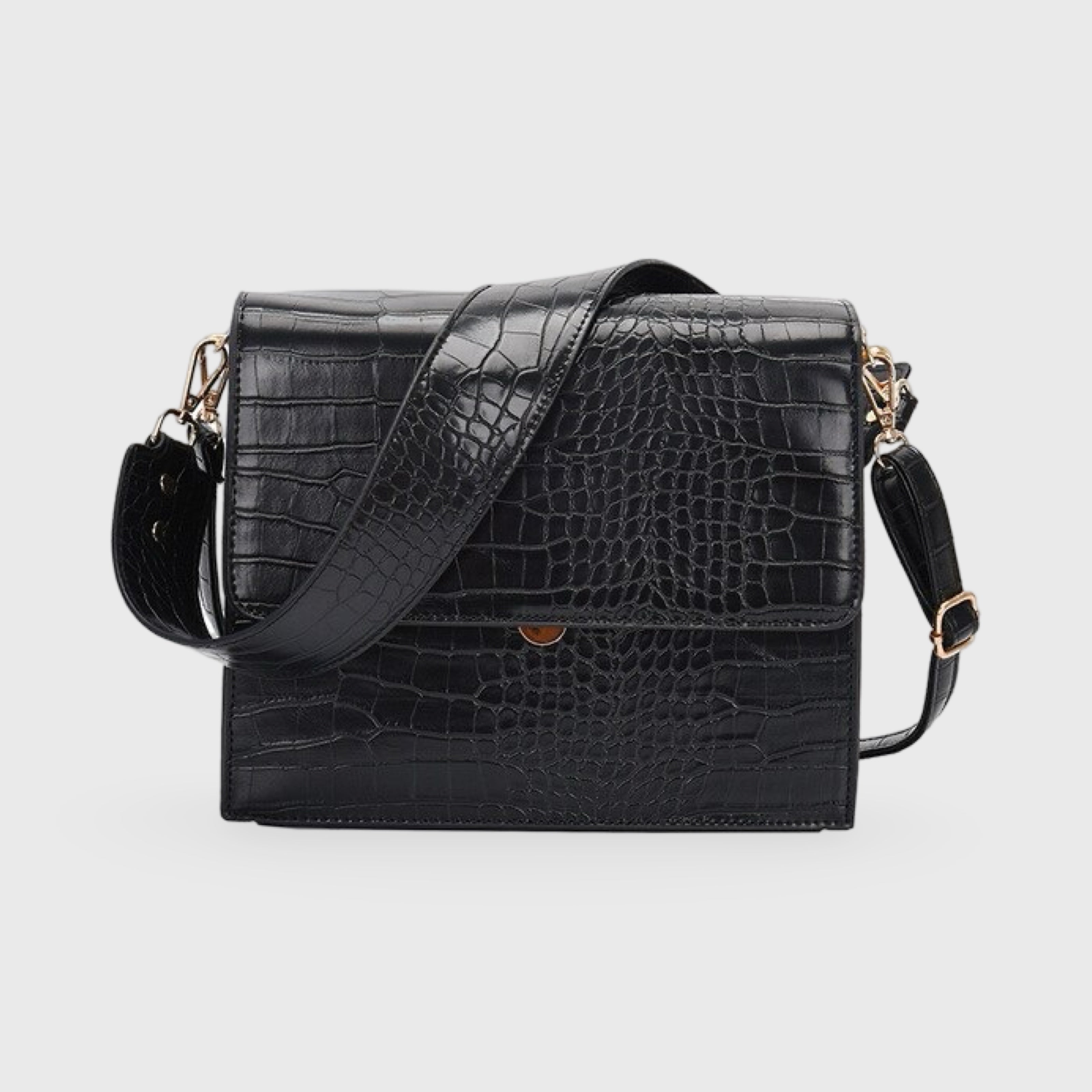 Diek | Compacte Croc Schoudertas - Crossbody