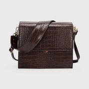 Diek | Compacte Croc Schoudertas - Crossbody