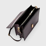 Diek | Compacte Croc Schoudertas - Crossbody