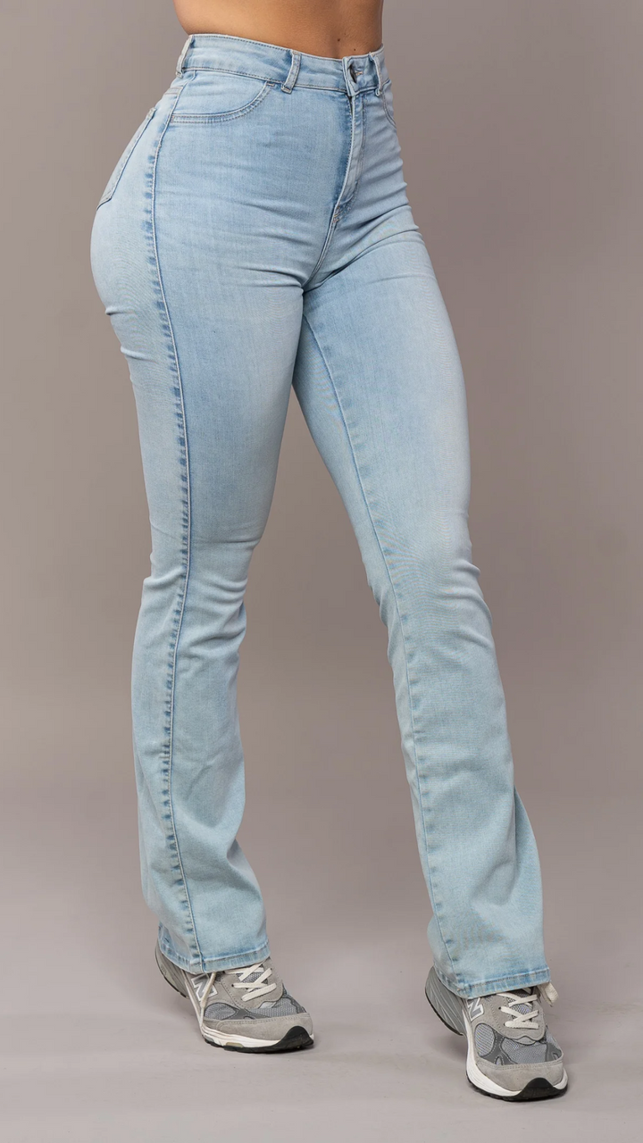 Milan | Dames broek hoge taille wijde pijpen