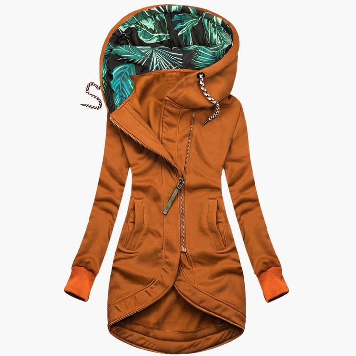 Dames Asymmetrische Rits Hoodie Jast