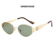 Isya | Gouden Zonnebril voor Dames – Trendy Vintage Design