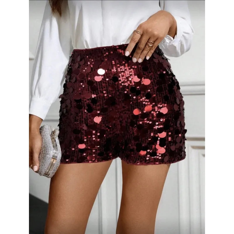 Anouk | Dames Shorts met Hoge Taille en PaillettenDames Shorts met Hoge Taille en PaillettenDames Shorts met Hoge Taille en PaillettenDames Shorts met Hoge Taille en PaillettenDames Shorts met Hoge Taille en Pailletten