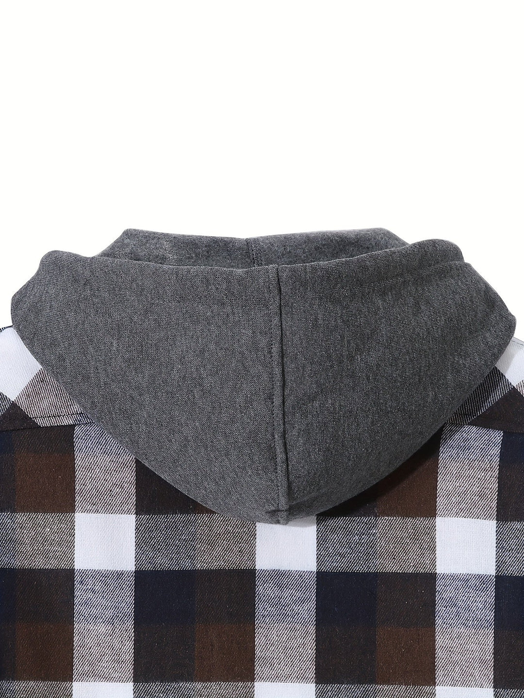 Braxton | Geruit Hooded Shirt