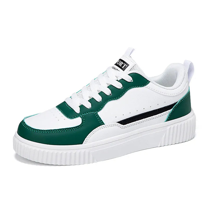 Aura | Damessneakers met vetersluiting en platformzool