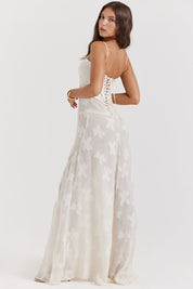 Charline | Geborduurde Elegante Maxi Jurk