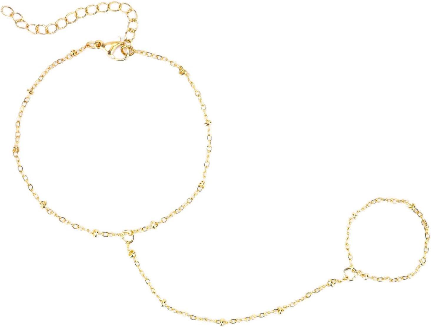 Quincy | Gouden Handketting en Armband in Éen