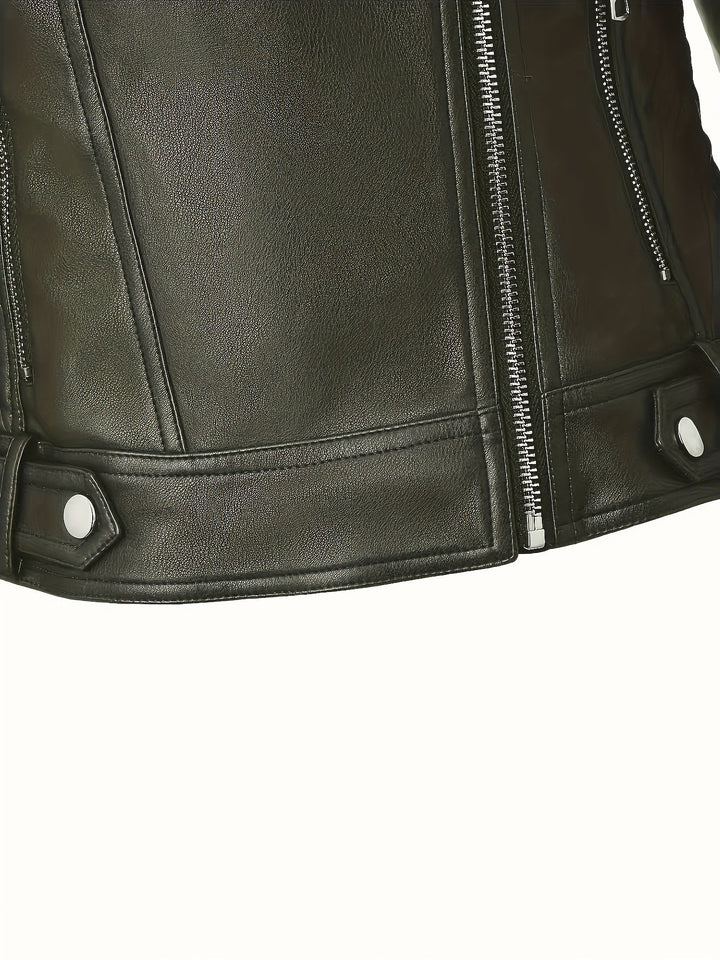 Mabel | Gestructureerde Zip-Front Moto Jast