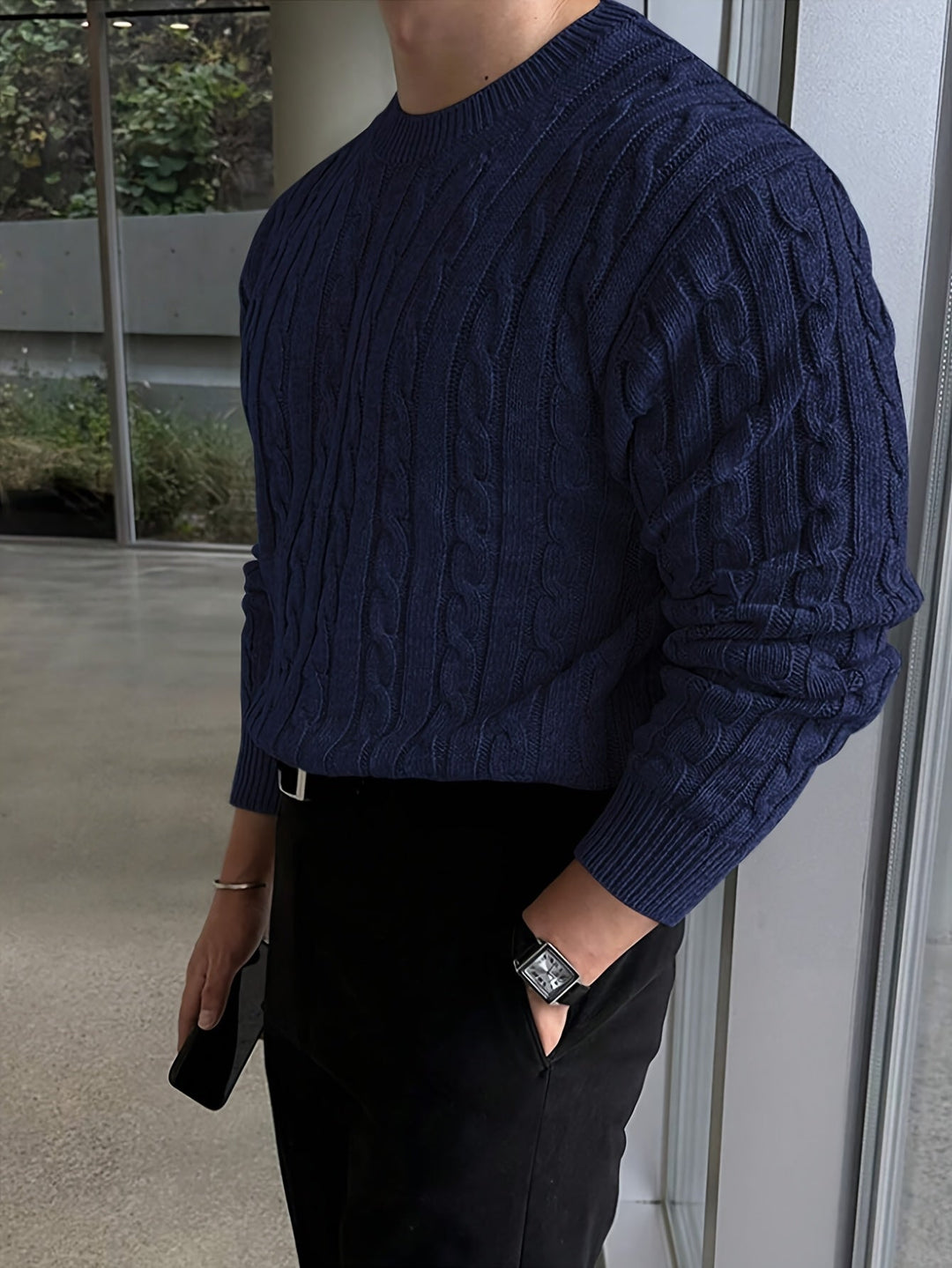 Preston | Gedraaide Kabel Pullover Trui