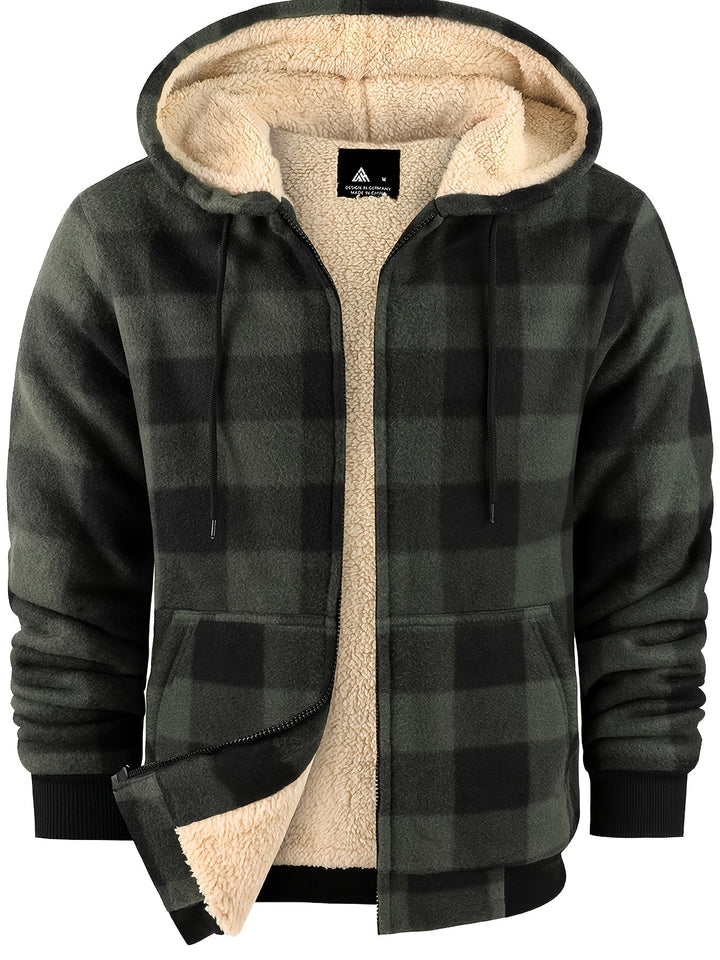 Declan | Gezellige Hooded Zip-Up Jast