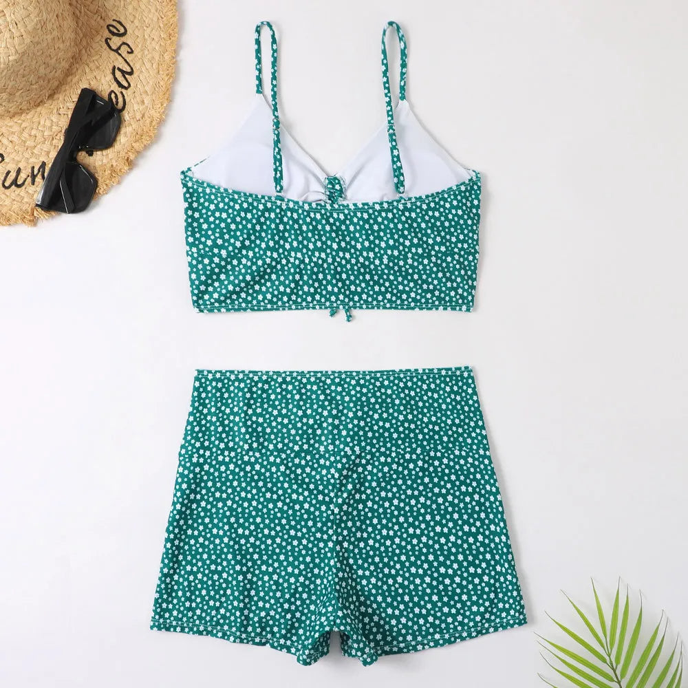 Kira | Dames bikini met hoge taille en print