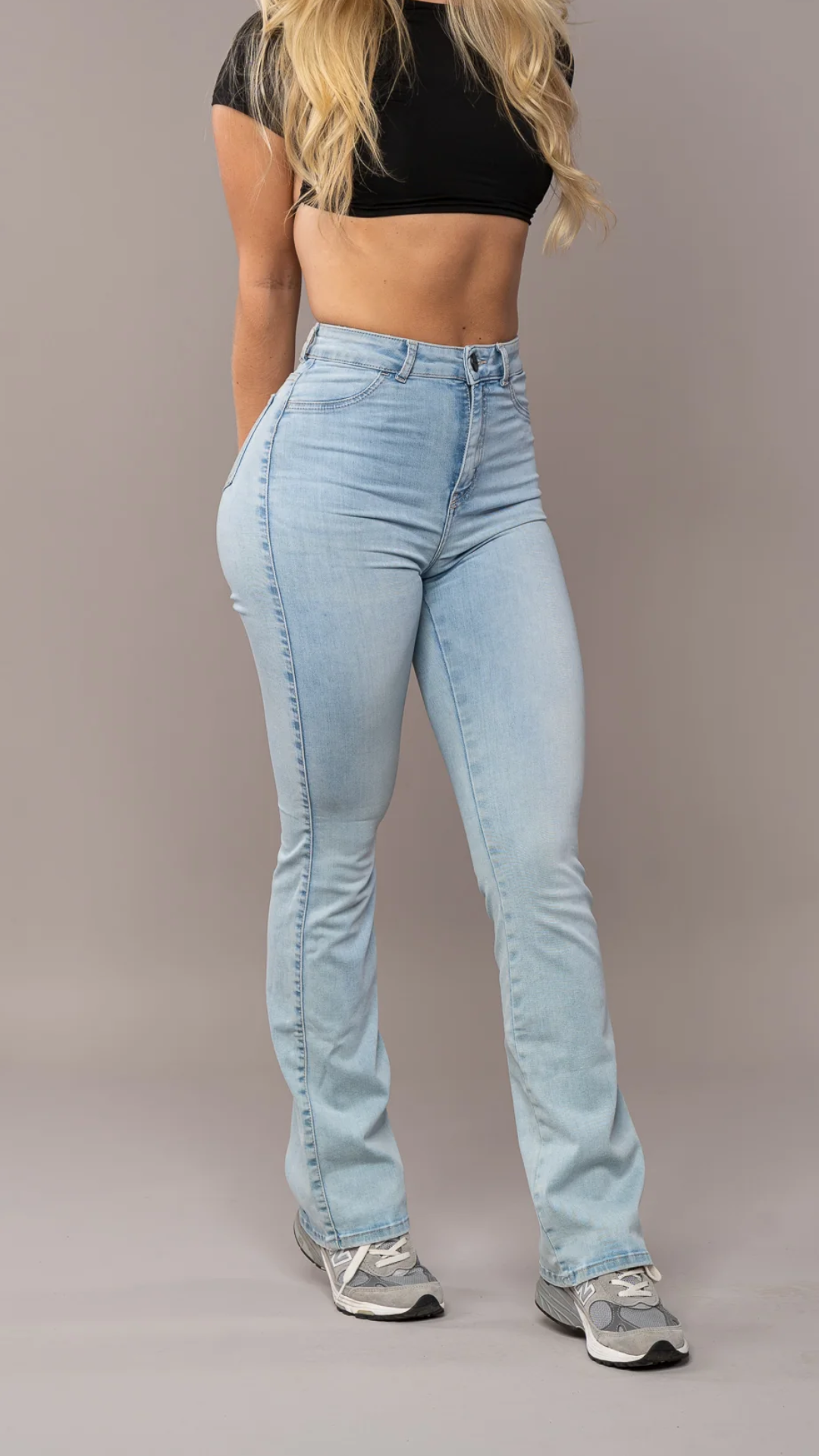 Milan | Dames broek hoge taille wijde pijpen