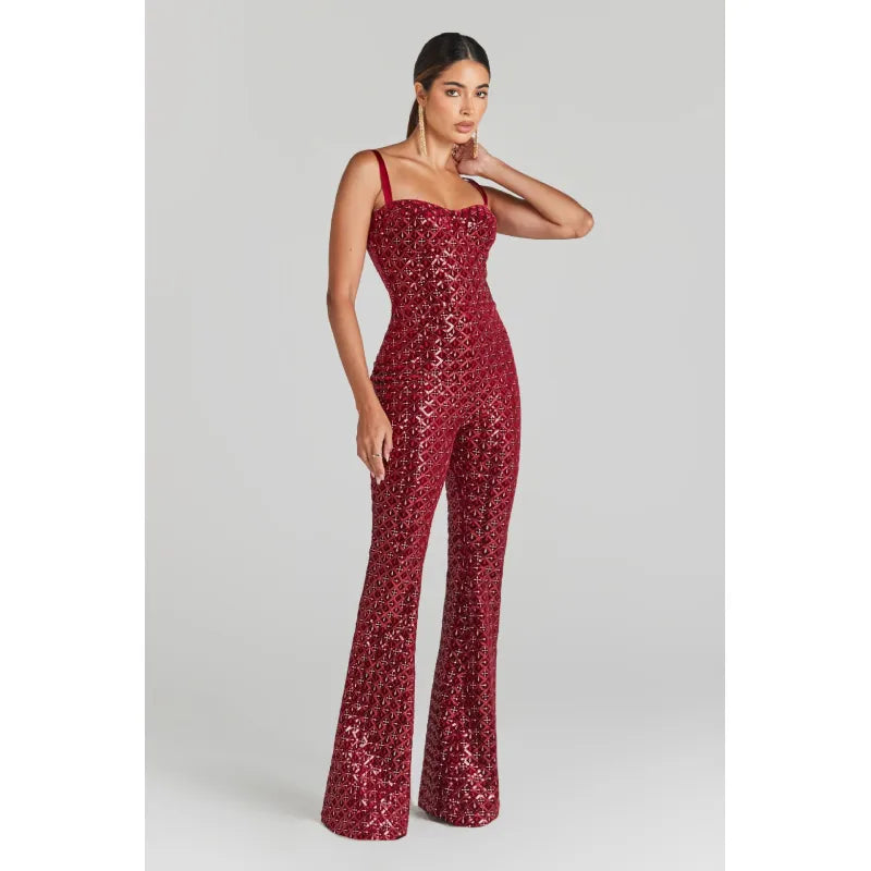 Trinity | Dames Jumpsuit met Spaghettibandjes en Wijde Pijpen