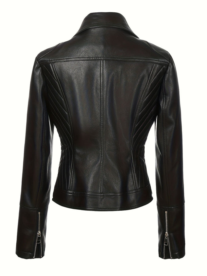 Mabel | Gestructureerde Zip-Front Moto Jast