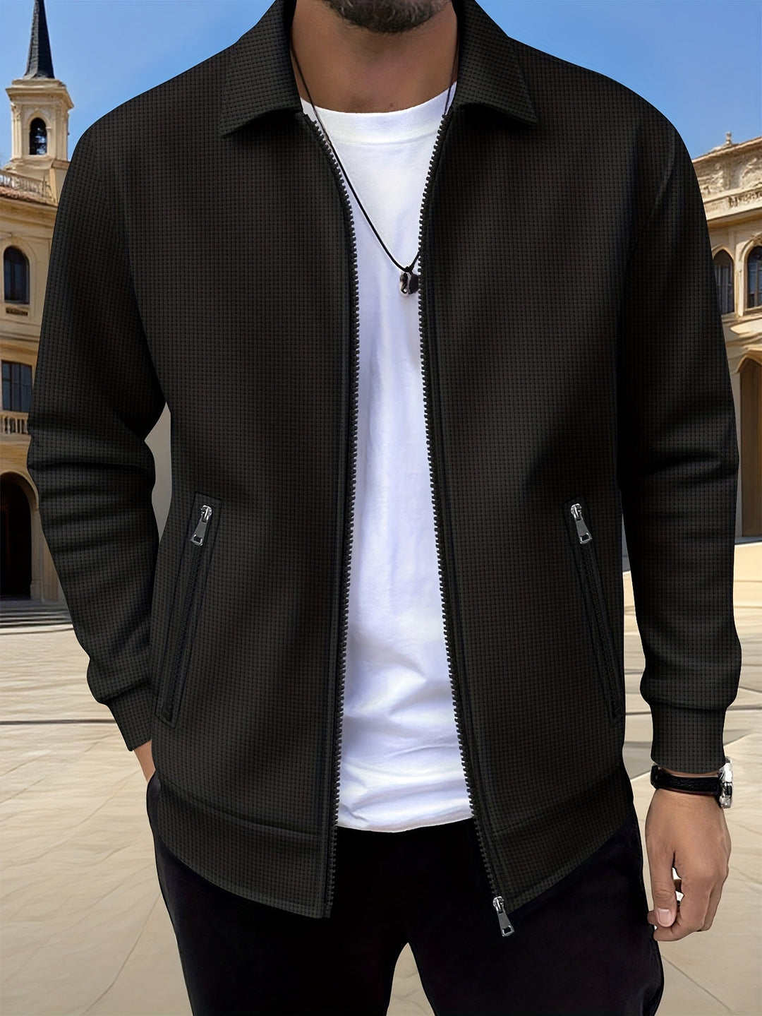 Cameron | Textured Zip Jast