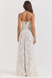 Charline | Geborduurde Elegante Maxi Jurk