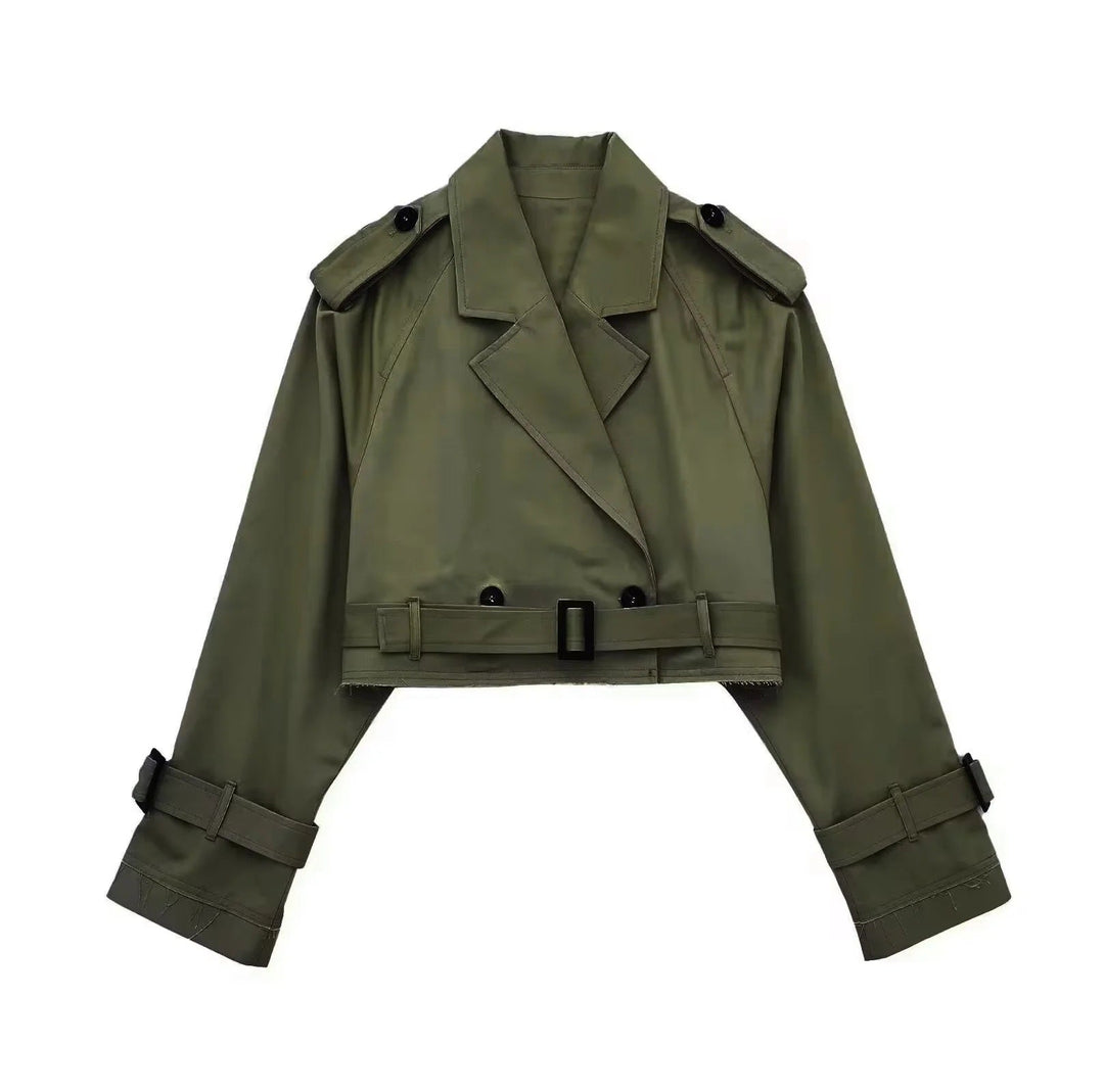 Angie | Dames trenchcoat met ceintuur knoopsluiting