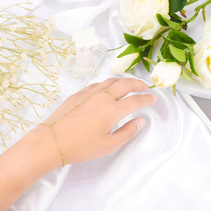 Esme | Dames handketting met ringverbinding schakelstructuur