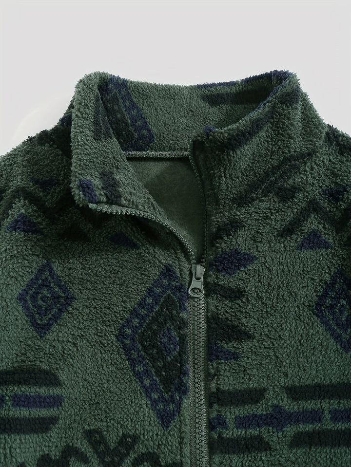 Carmen | Geprinte Zip-Up Jas