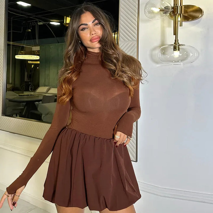 Sutton | Dames playsuit met col en wijde broekspijpen