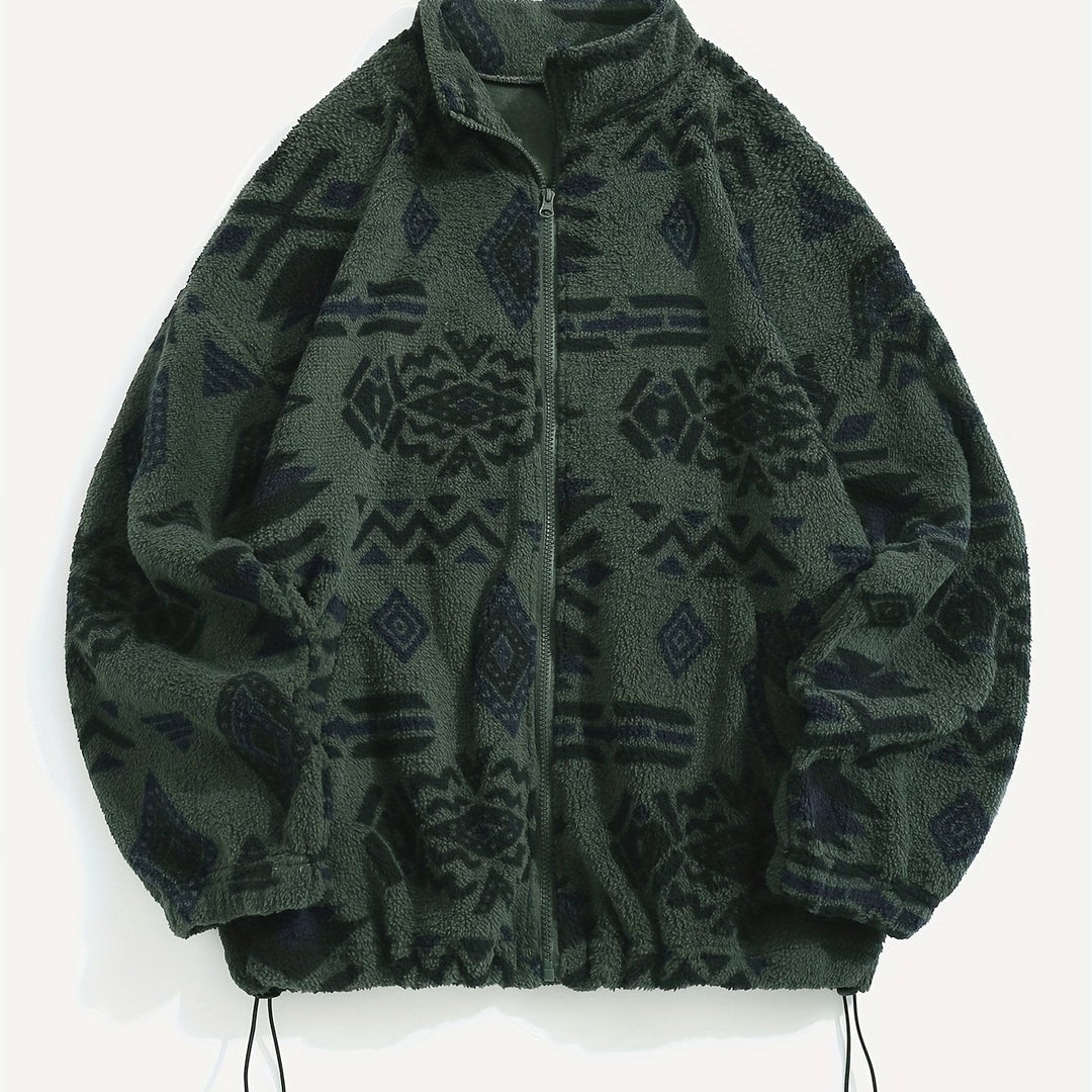 Carmen | Geprinte Zip-Up Jas