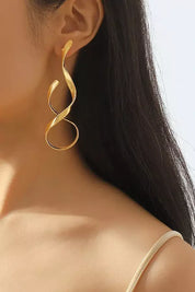 Eda | Druppelvormige Oorbellen Dames – RVS & Elegant
