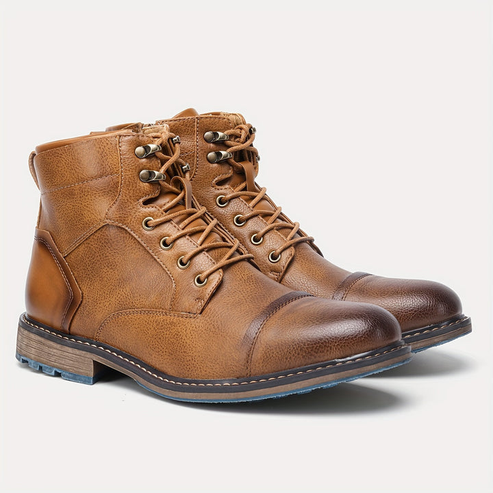 Rupert | Verfijnde Cap-Toe Enkellaarzen