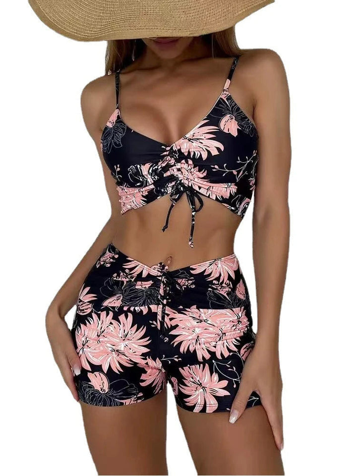 Kira | Dames bikini met hoge taille en print