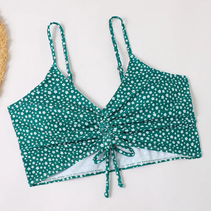 Kira | Dames bikini met hoge taille en print