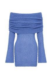 Anani | Off-Shoulder Gebreide Mini Jurk – Sheer & Elegant