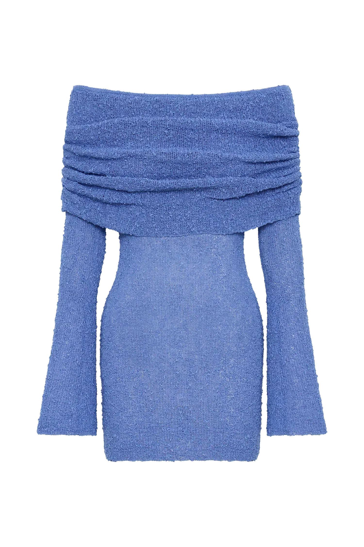 Giana | Off-Shoulder Gebreide Mini Jurk – Sheer Zomerlook