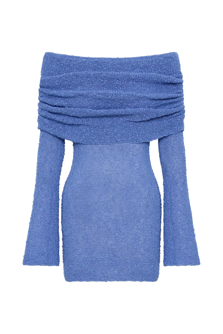 Mikayla | Dames mini jurk met off-shoulder lange mouwen