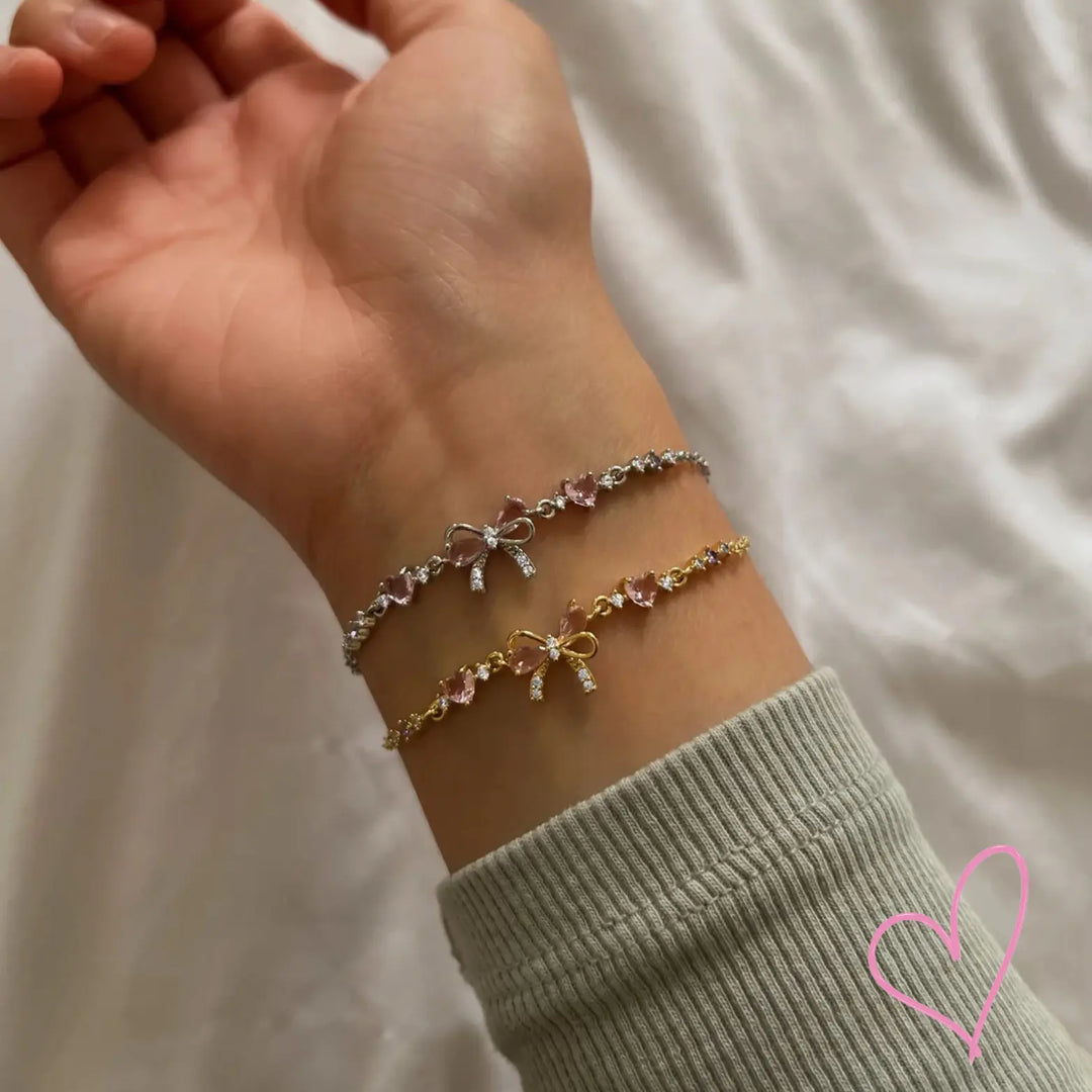 Isabelle | Dames armband met strik en verstelbare sluiting