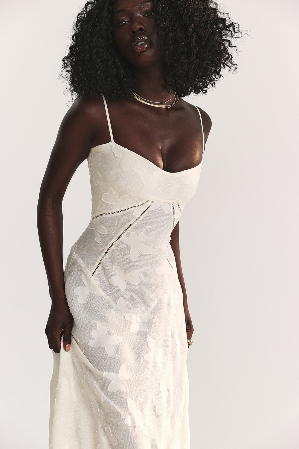 Charline | Geborduurde Elegante Maxi Jurk