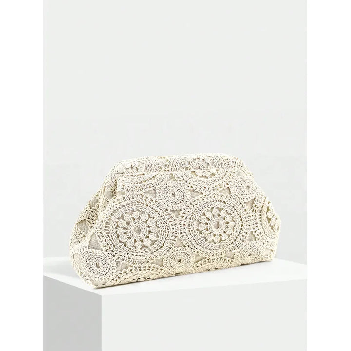 Crochet | Dames Clutch Tas met Crochet en Kant