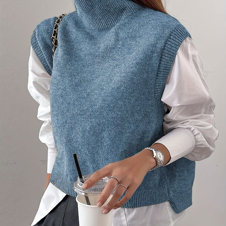Farrah | Hoge Hals Trui Vest