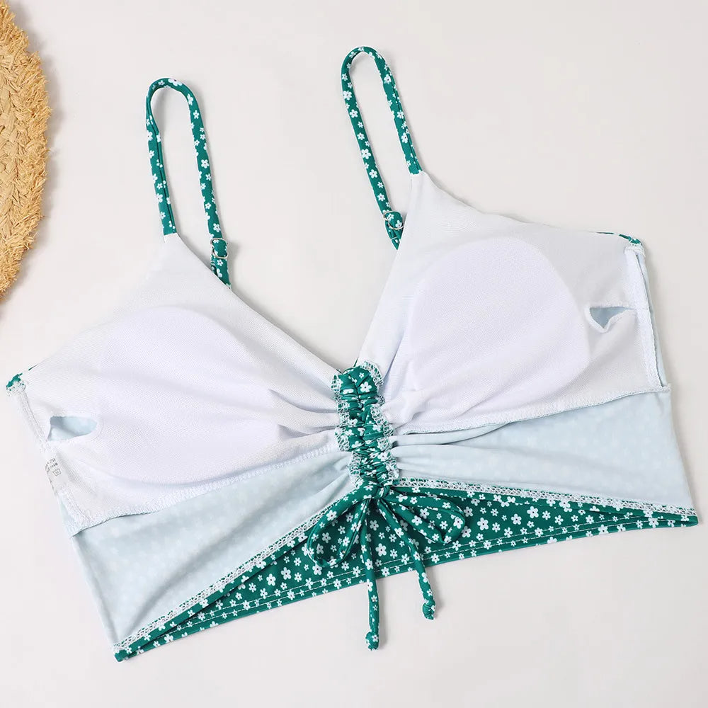 Kira | Dames bikini met hoge taille en print