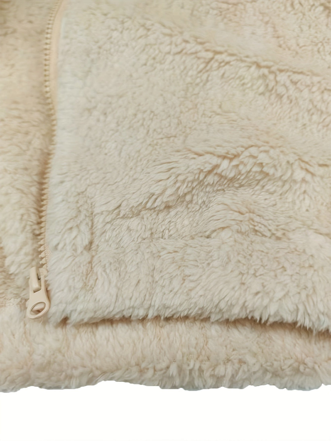 Leah | Dames teddy vest met rits en kraag
