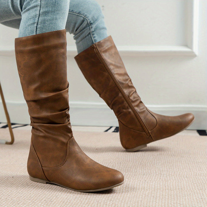 Maureen | Slouchy Mid-Calf Boots