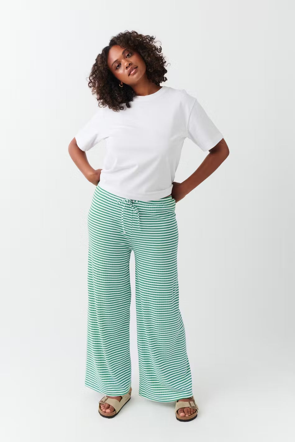 Jenna | Dames loungebroek met lage taille wijde pijpen
