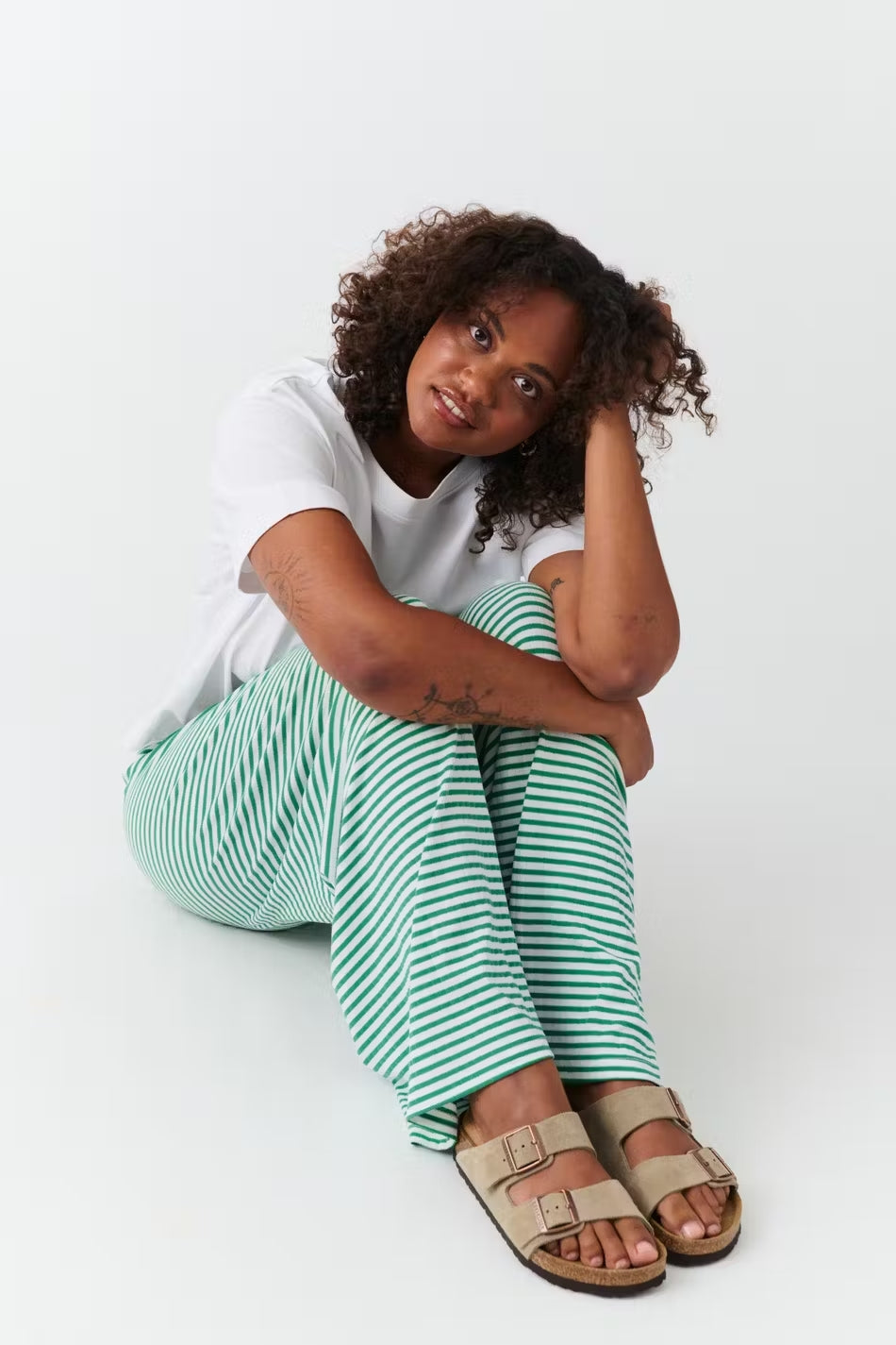 Milly | Gestreepte Lounge Broek - Comfortabel, Stretch met Lage Taille