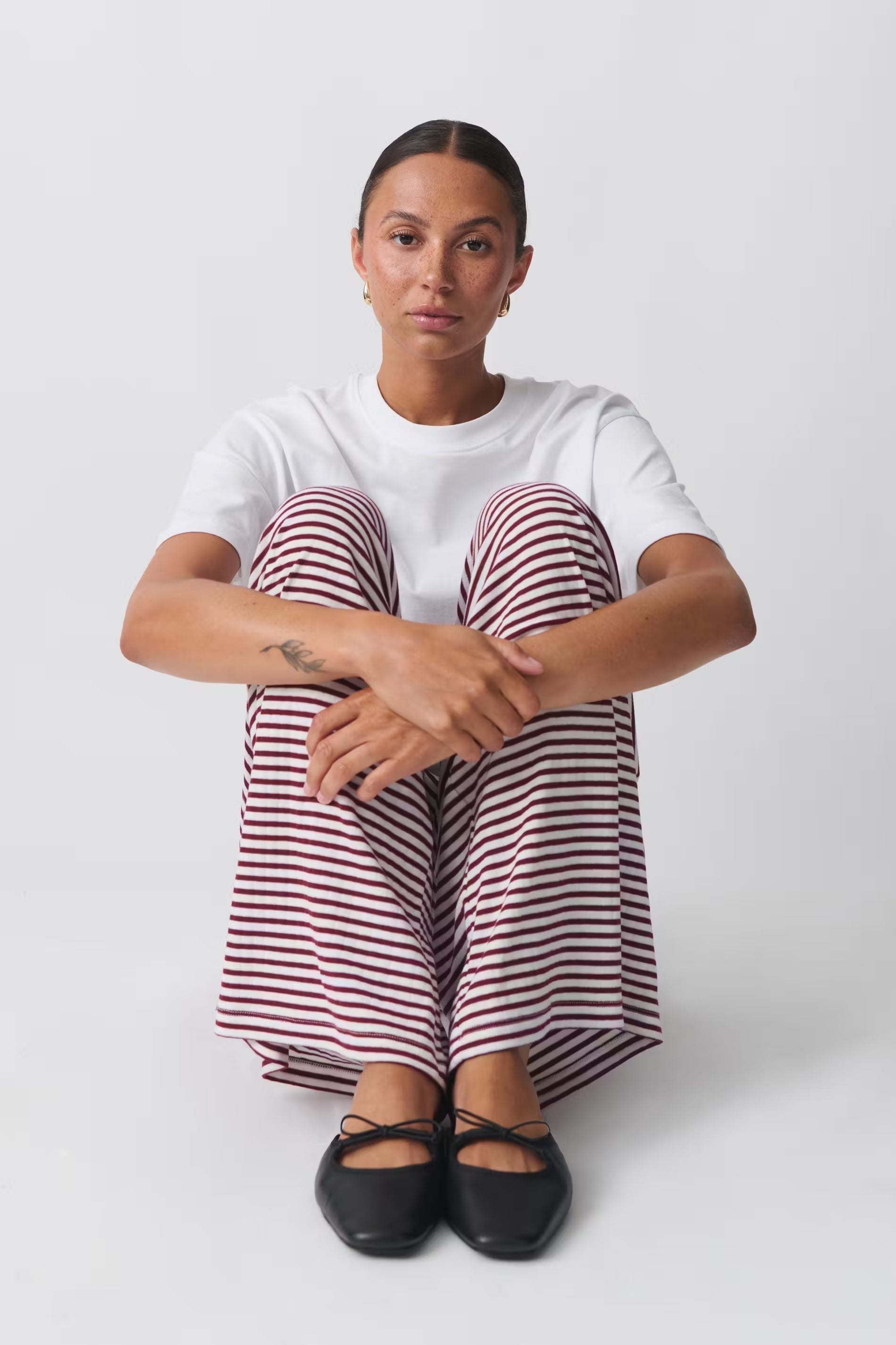 Milly | Gestreepte Lounge Broek - Comfortabel, Stretch met Lage Taille